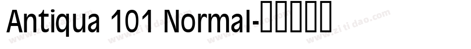Antiqua 101 Normal字体转换